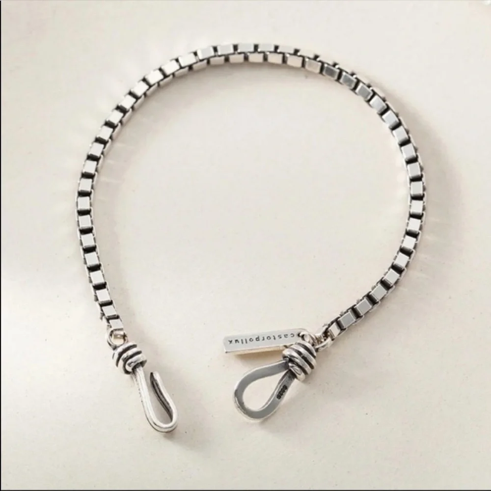 NEW 925 STERLING SILVER CHAIN BRACELET, NICE BRACELET, CUTE BRACELET - Picture 3 of 7